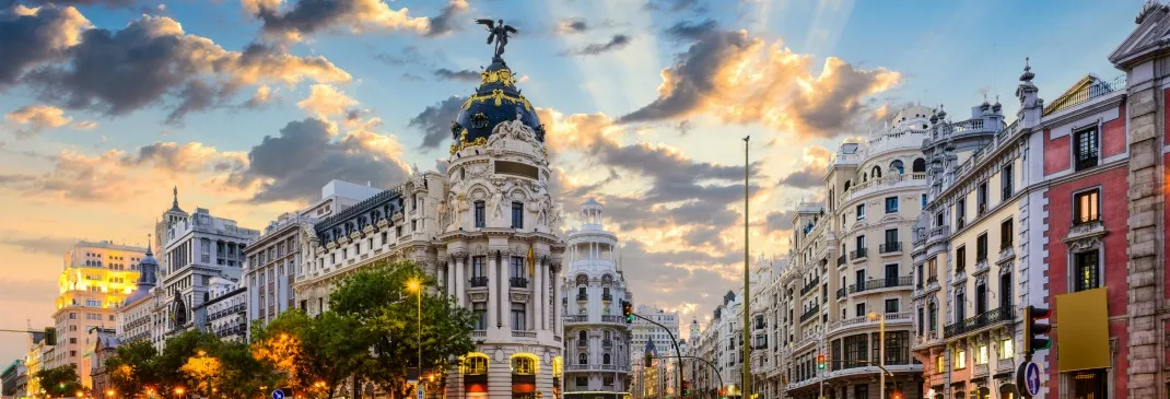 Die besondere Architektur in Madrids Stadtzentrum.